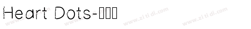 Heart Dots字体转换